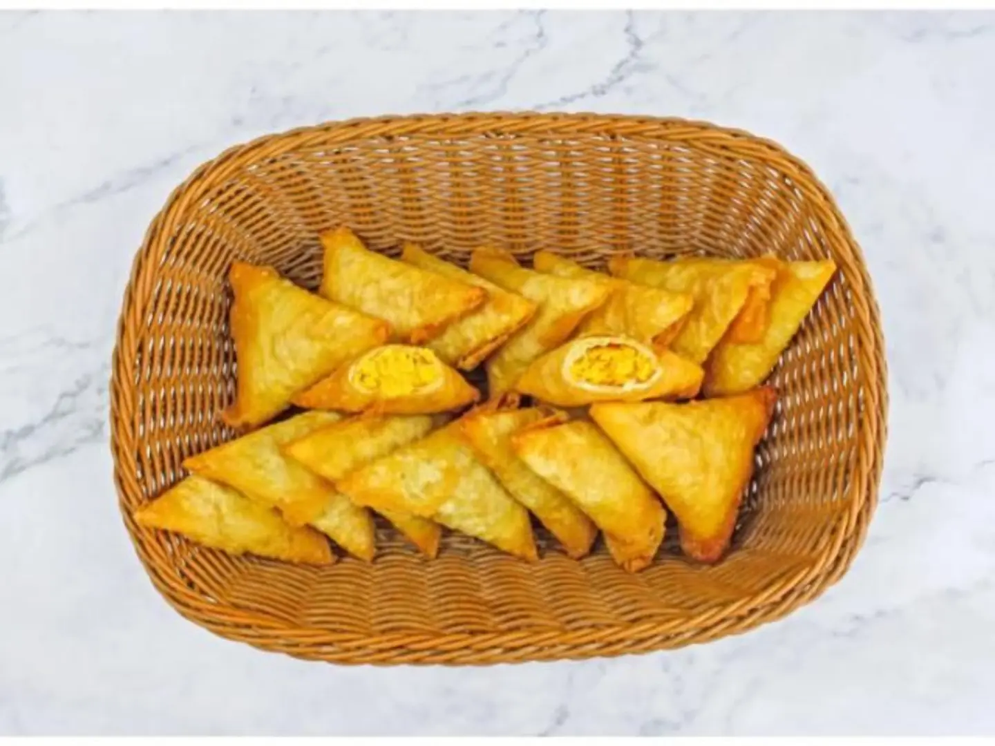 Yellow Cheese Sambosa - 6 Pieces