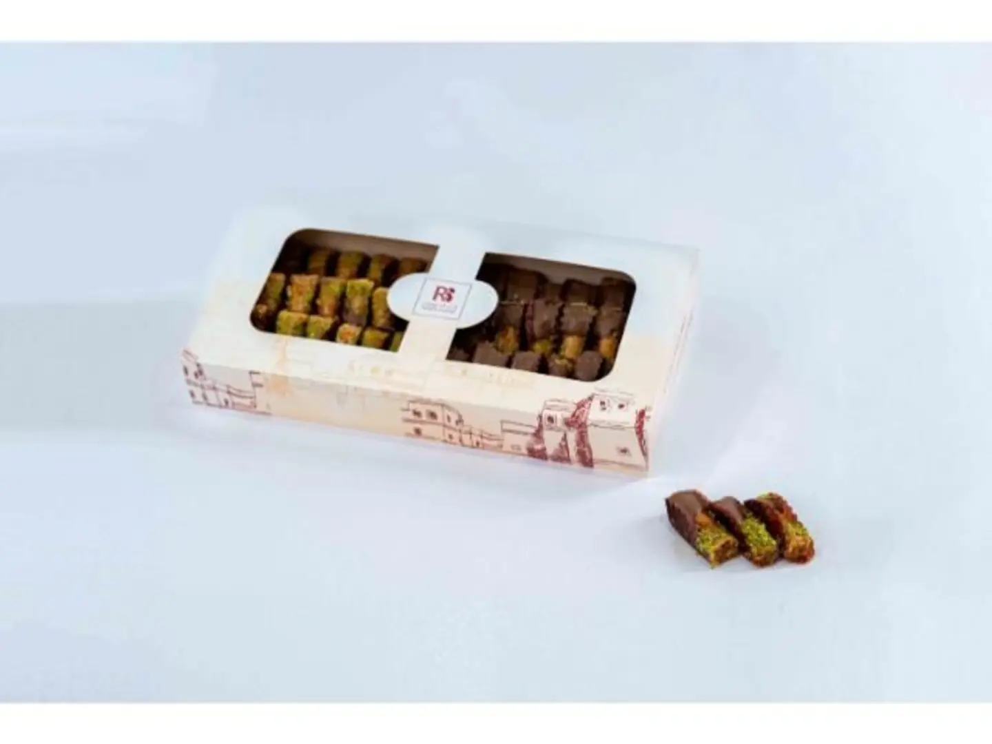 بقلاوة اصابع شوكولاتة - نصف كيلو