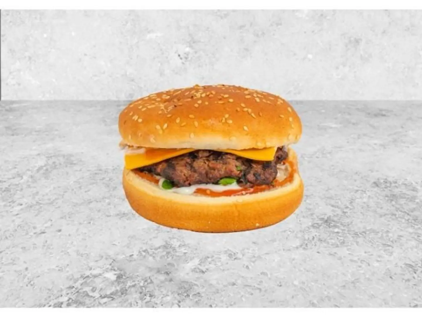 برجر لحم بالجبن والبيض - عادي