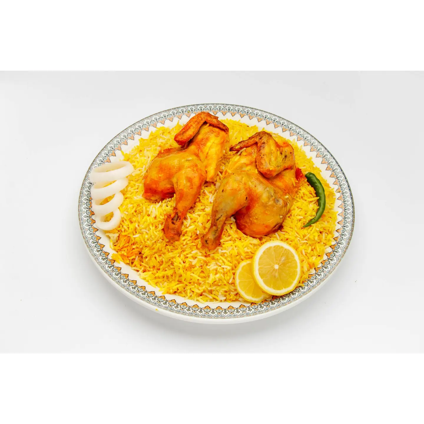 دجاج مندي مع رز - نص حبة دجاج