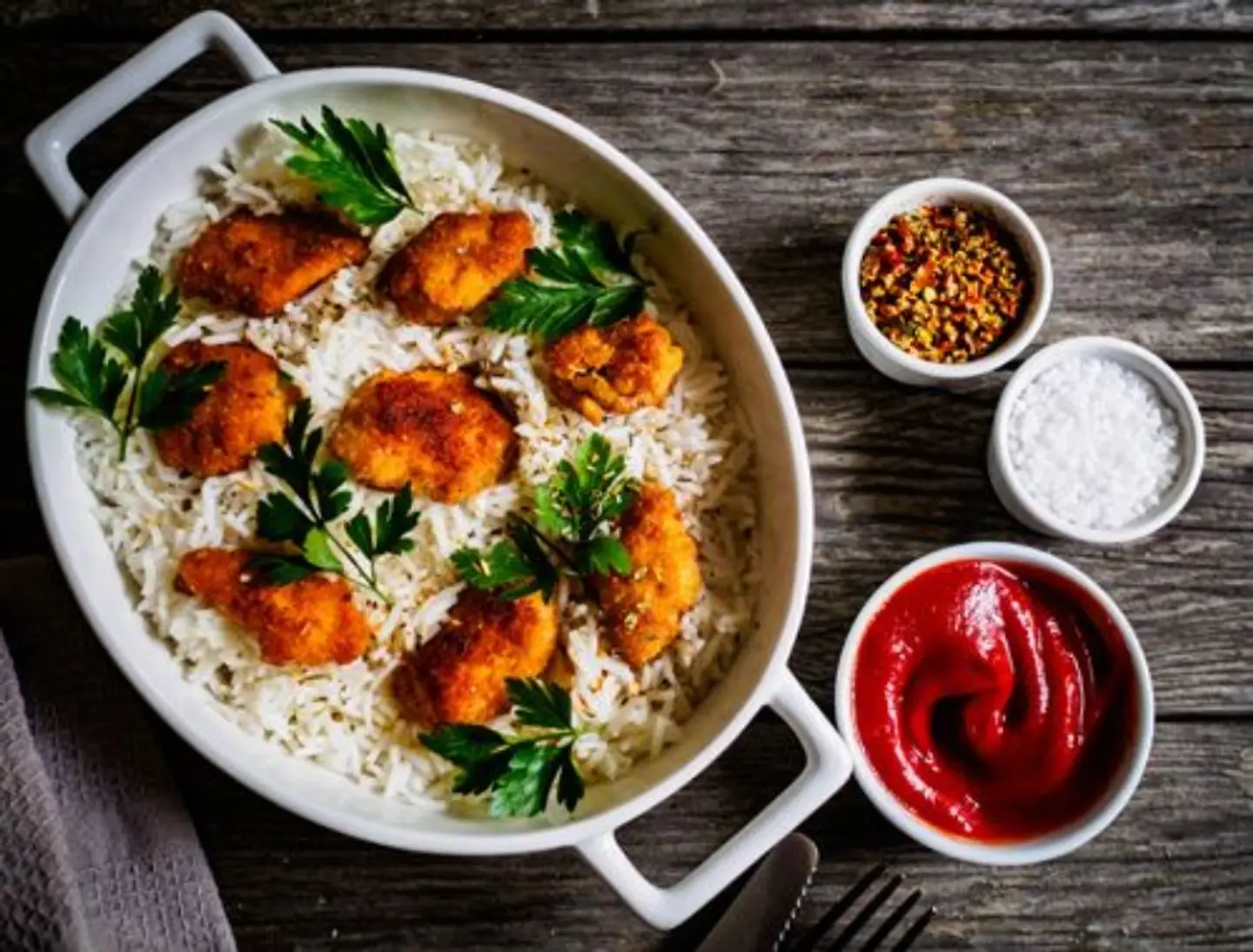 Madfoon Chicken - Half A Chicken With Rice