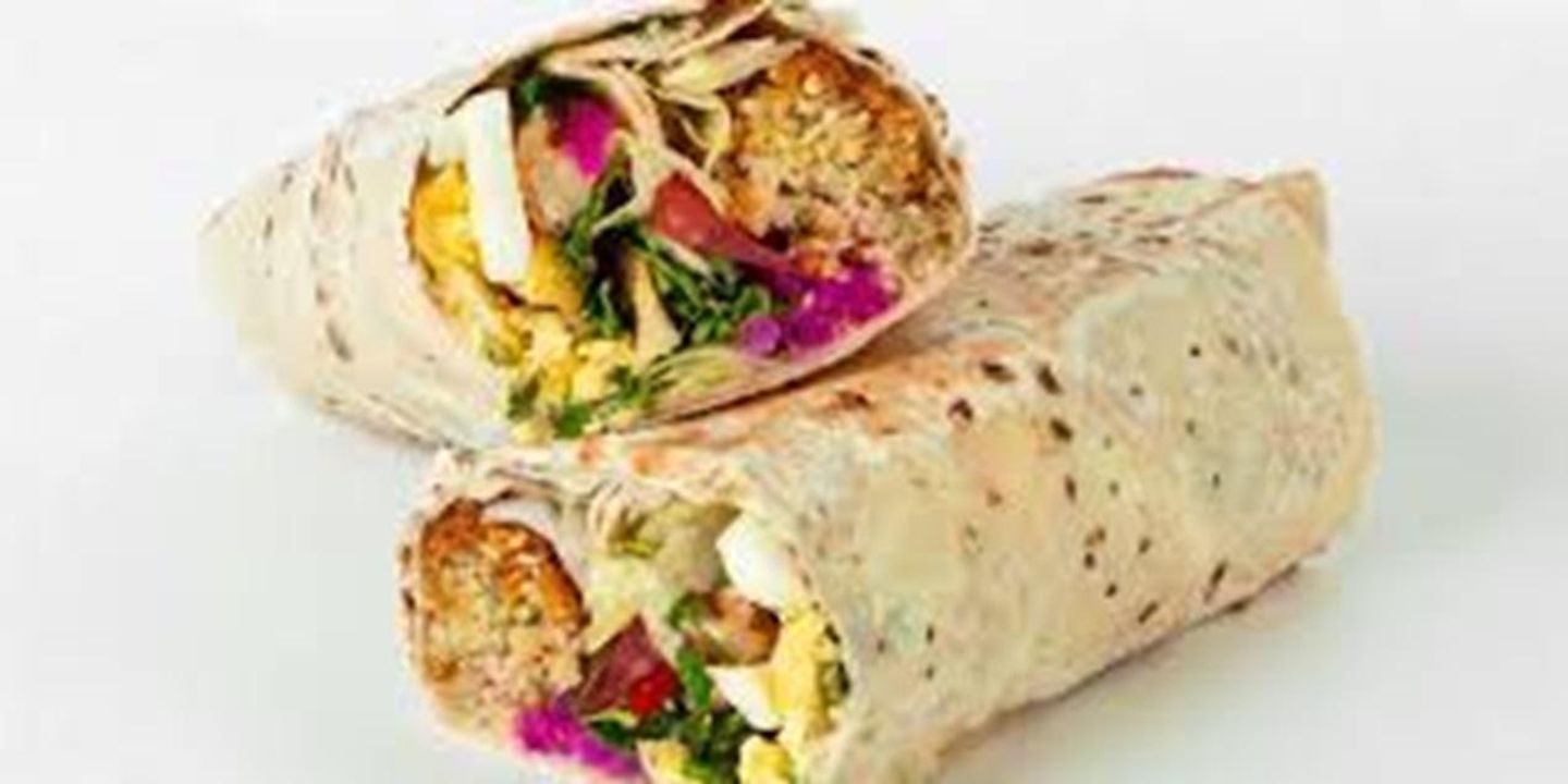Mixed Falafel Sandwich With Eggs - Vegetable Egg Sandwich