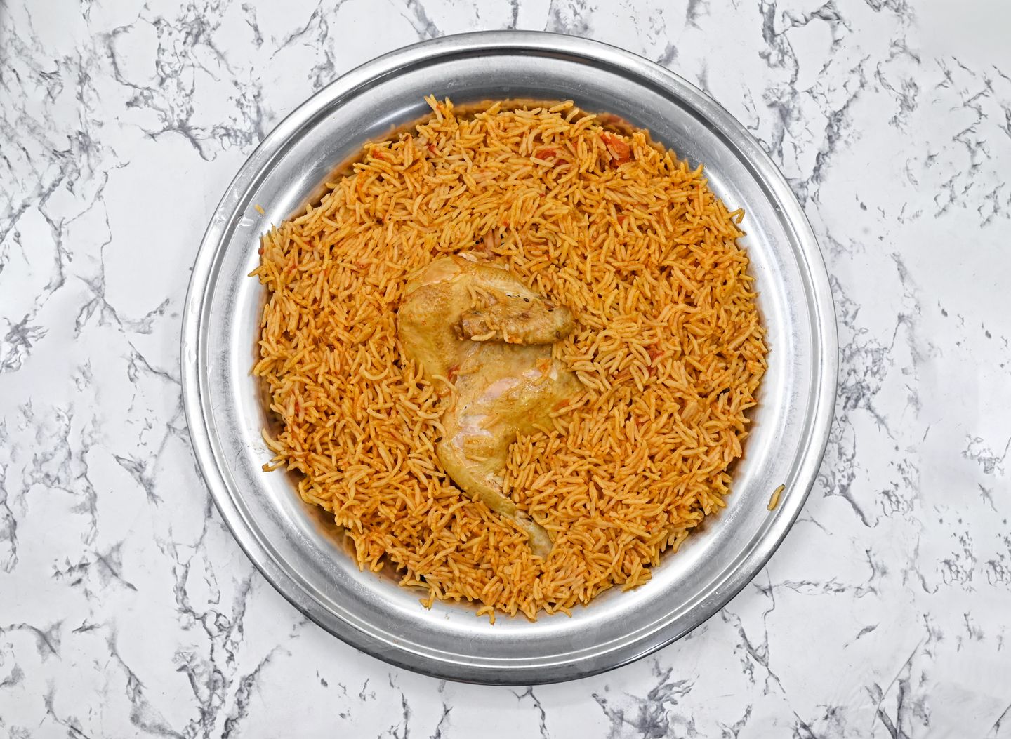دجاج مضغوط - نصف دجاجة