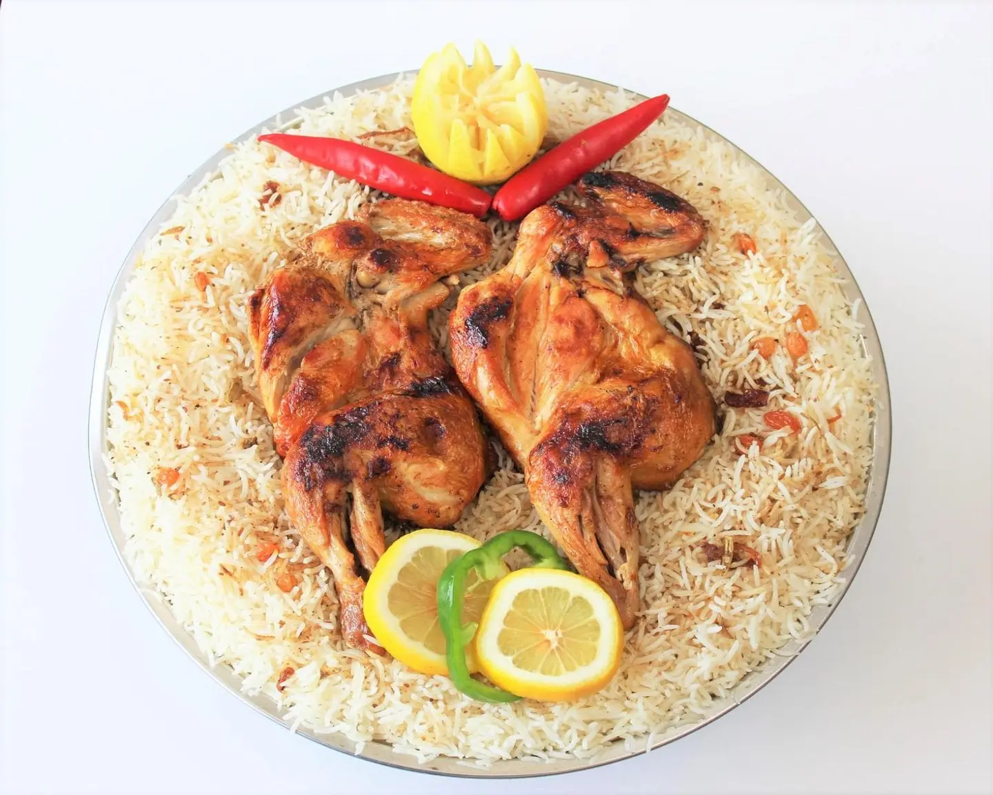 دجاج مظبي مع الارز - ربع دجاجة