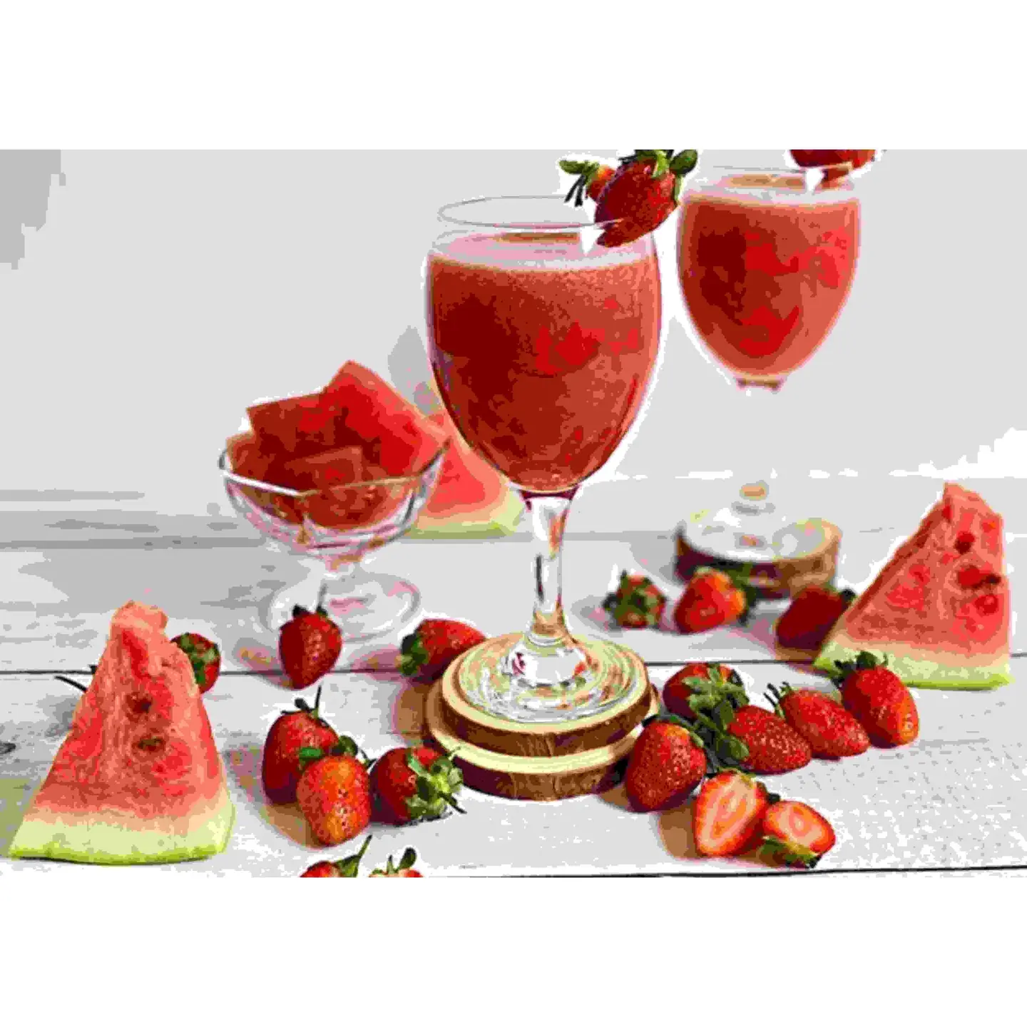 عصير بطيخ فراولة - وسط