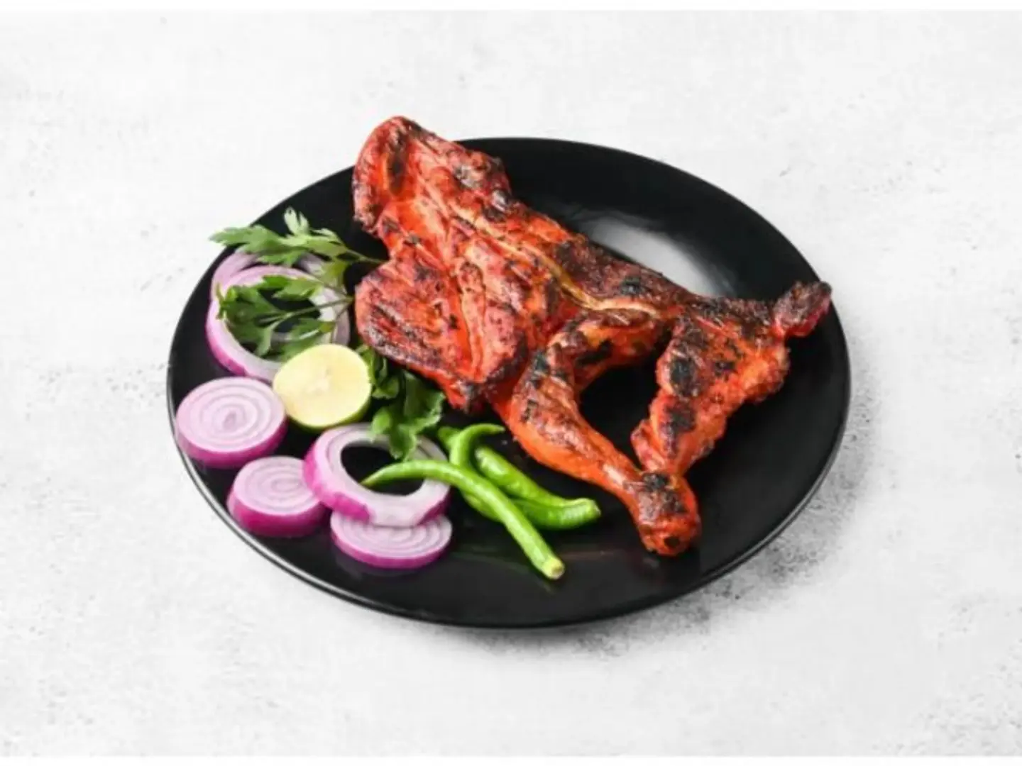 دجاج على الفحم بدون رز - ربع دجاجة
