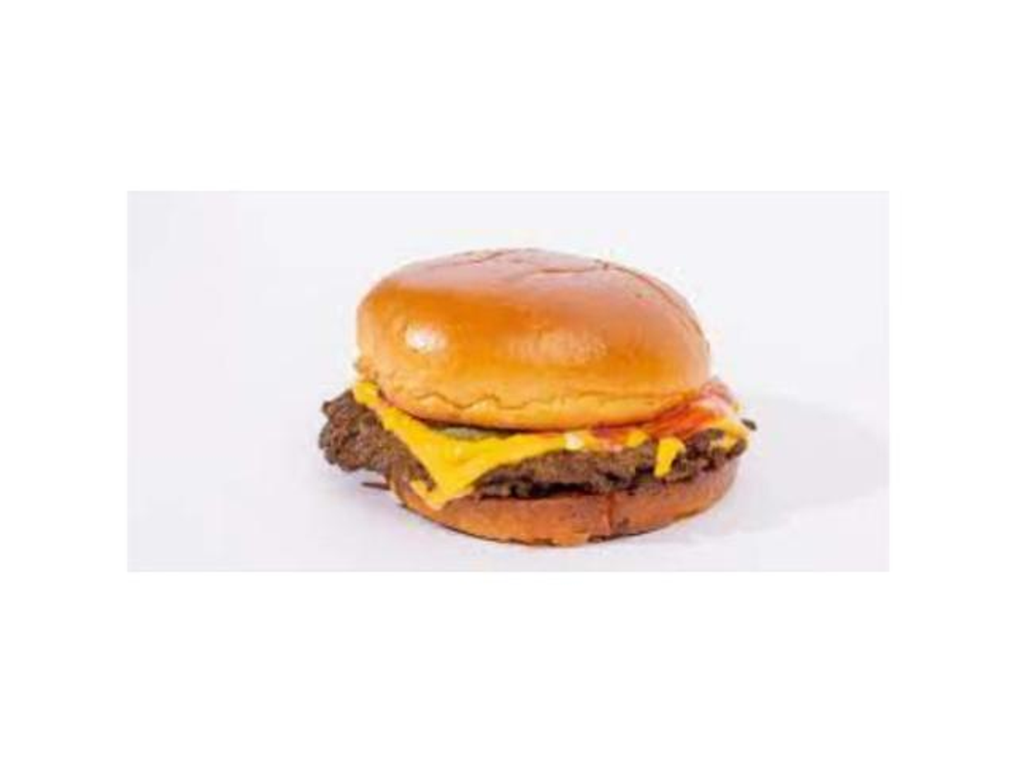 Beef Cheeseburger - Round Bread