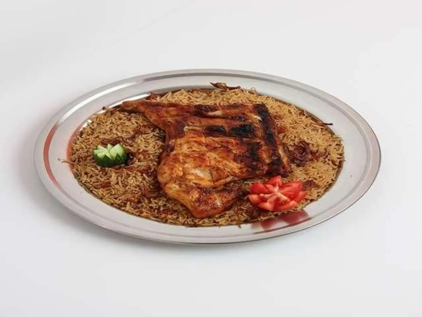 Smoked Rice - Quarter Of A Grilled Chicken