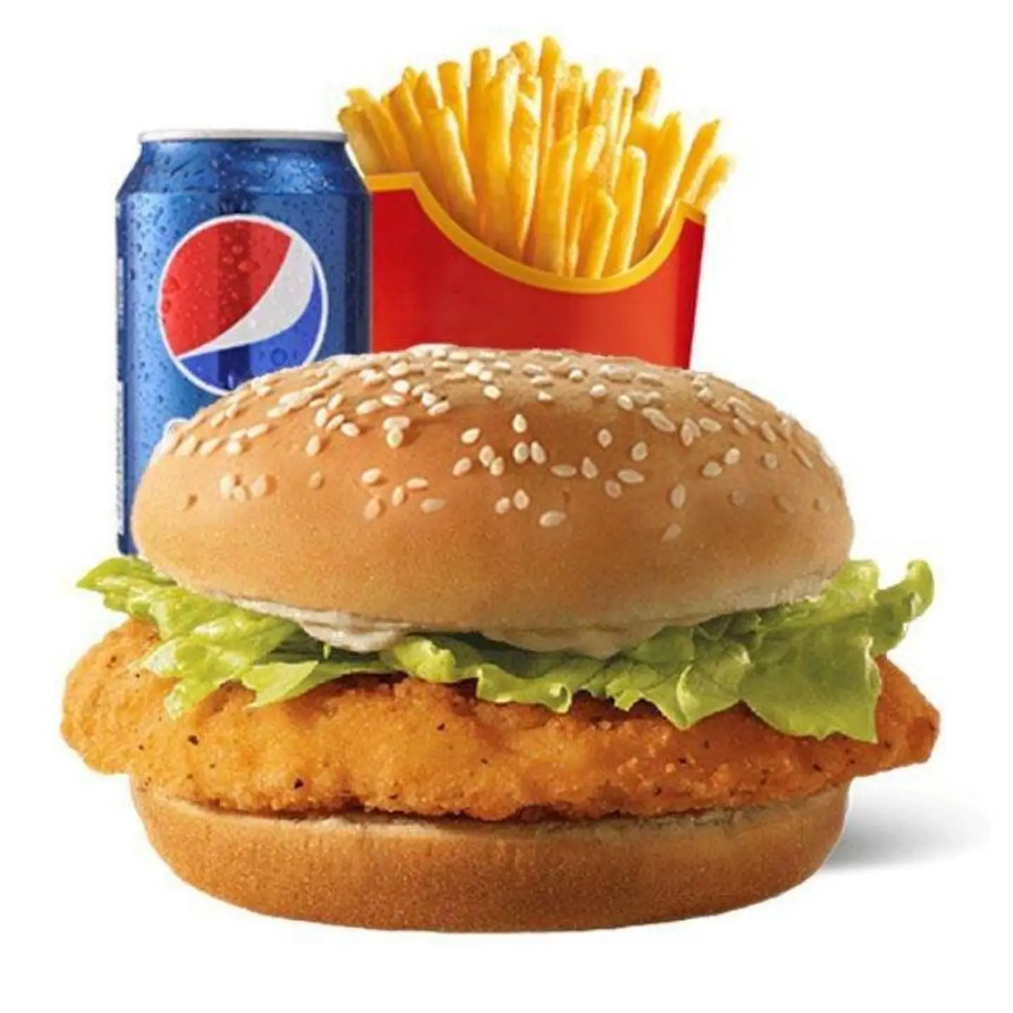 Chicken Burger Meal - Regular