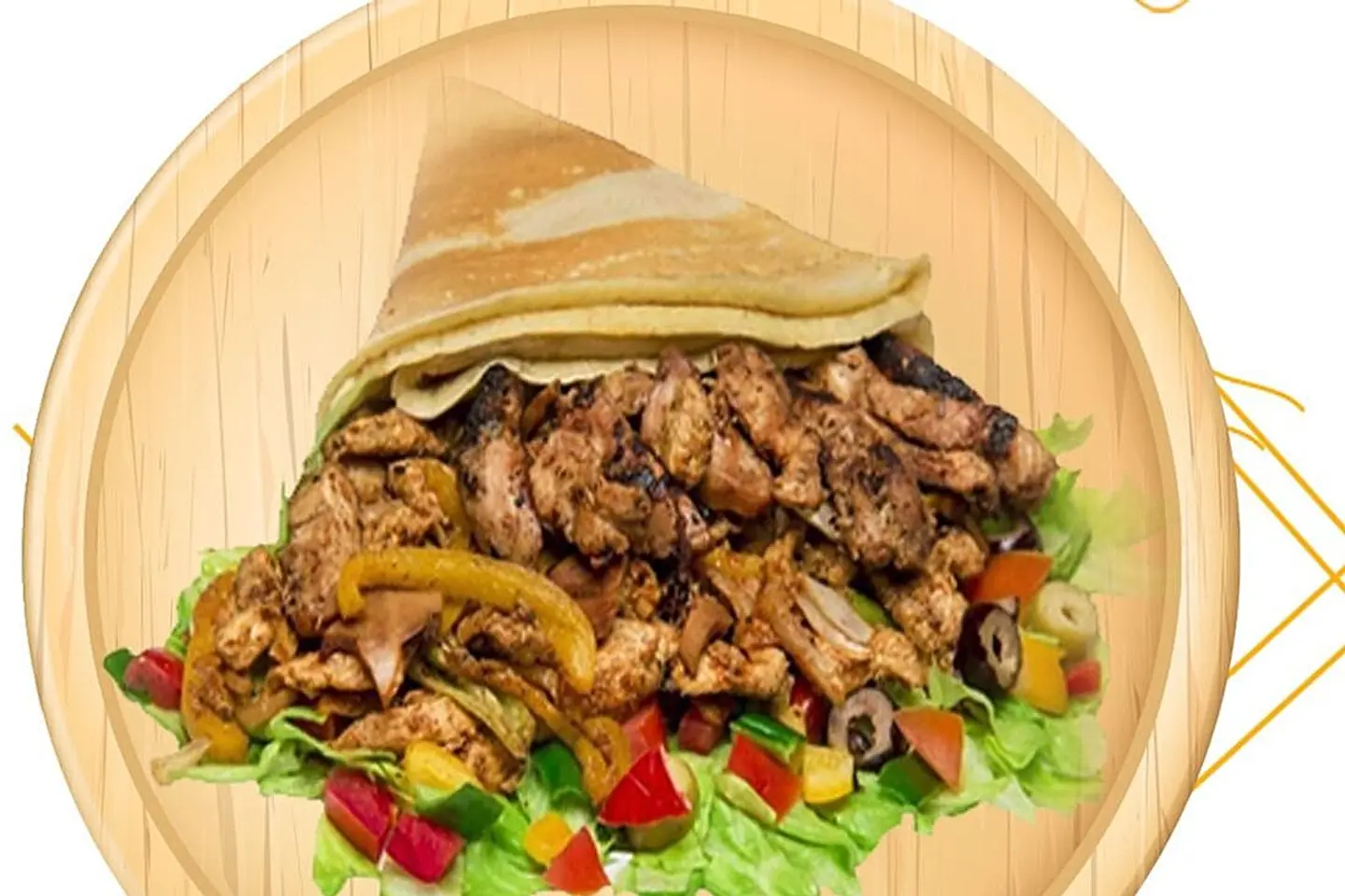 كريب فاهيتا دجاج - صغير