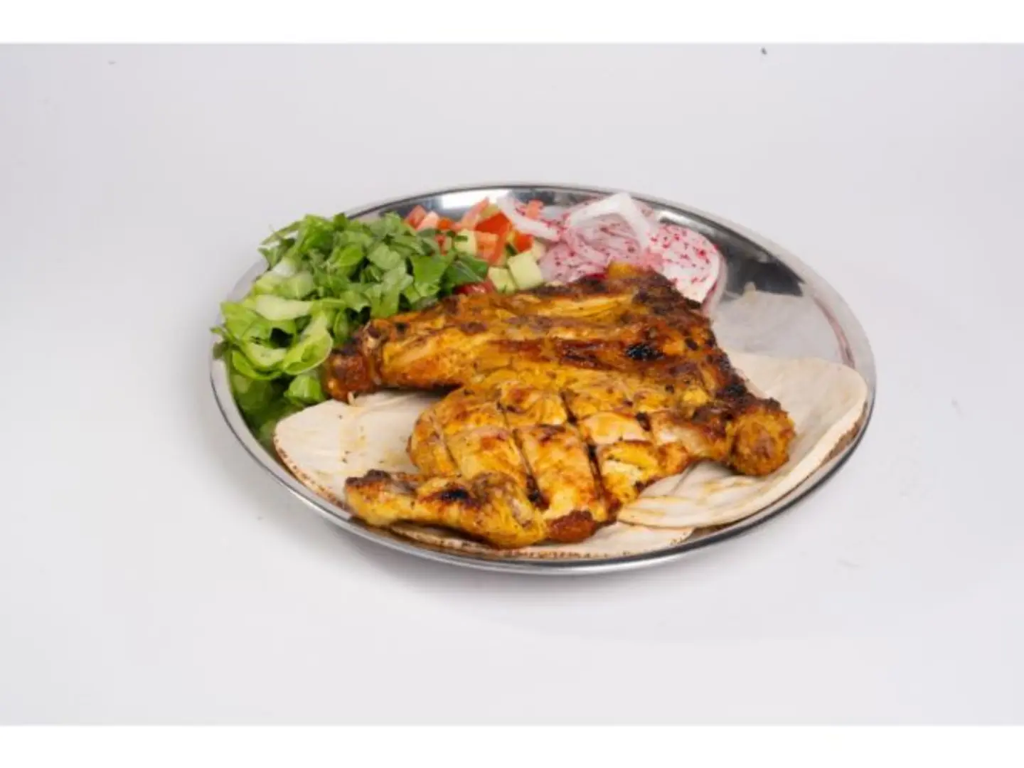 دجاج الفحم سادة - نص حبة دجاج