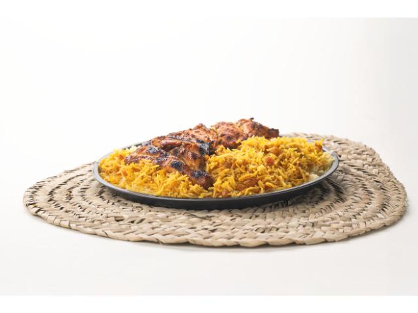 كبسة نجدية على الفحم - نص حبة دجاج