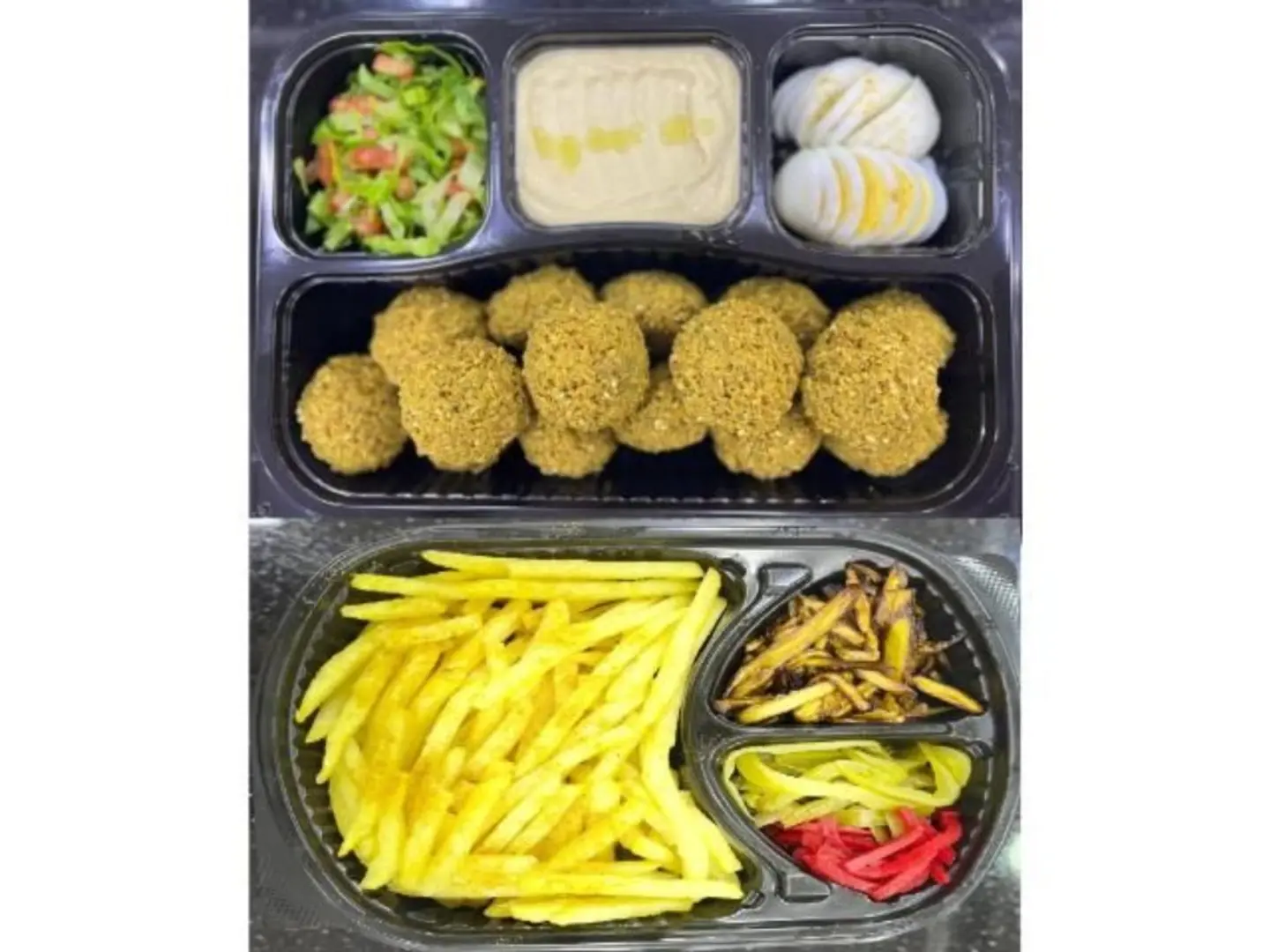صحن فلافل - وسط