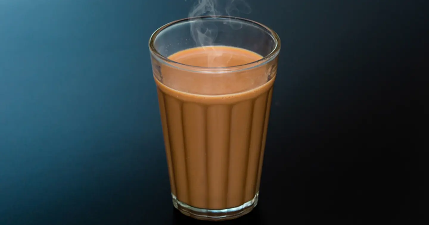 شاي مبخر - كاس زجاج