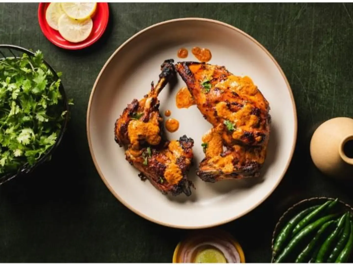 دجاج آتشيشي - نصف