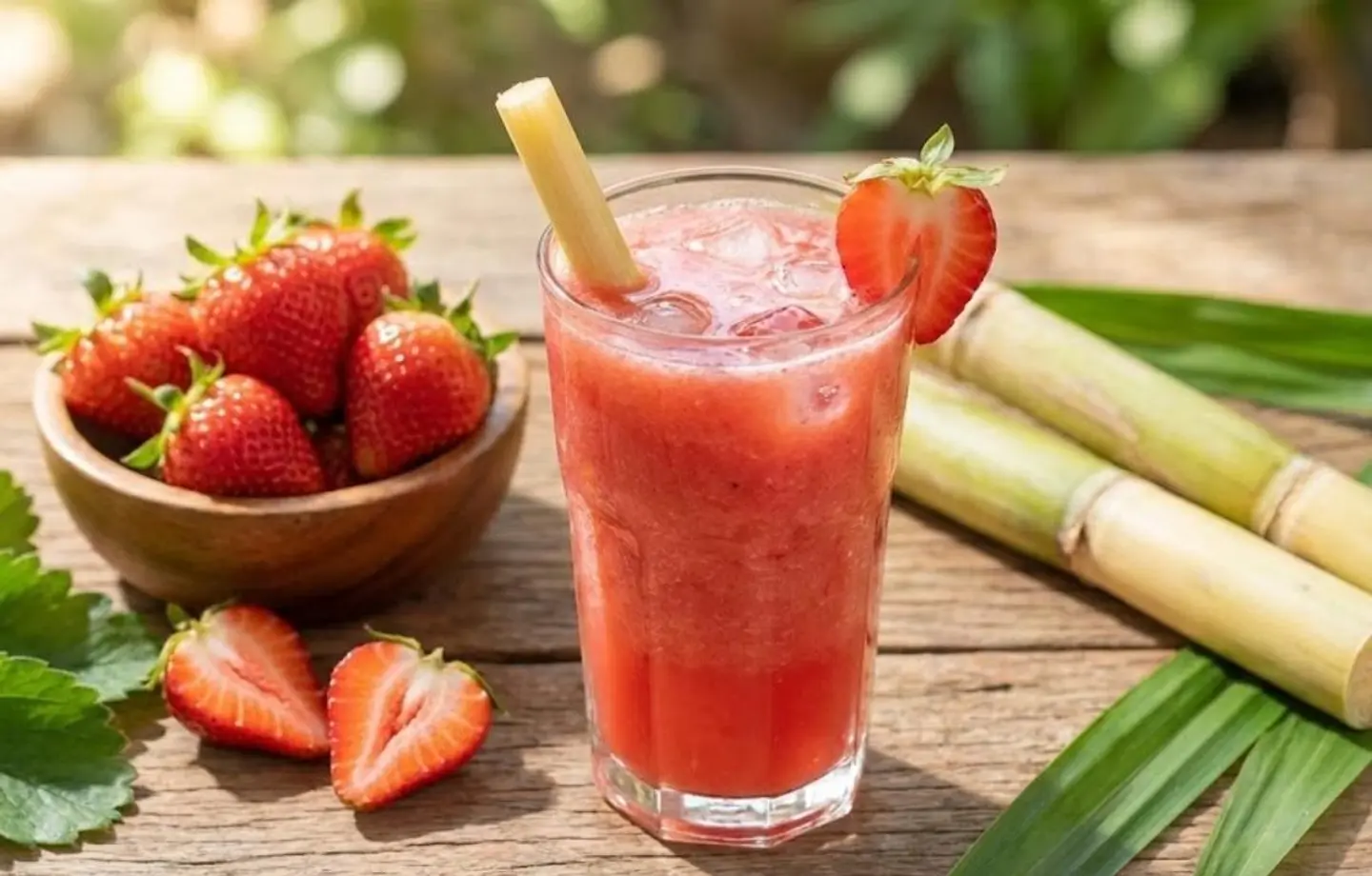 Cane With Strawberry - Small