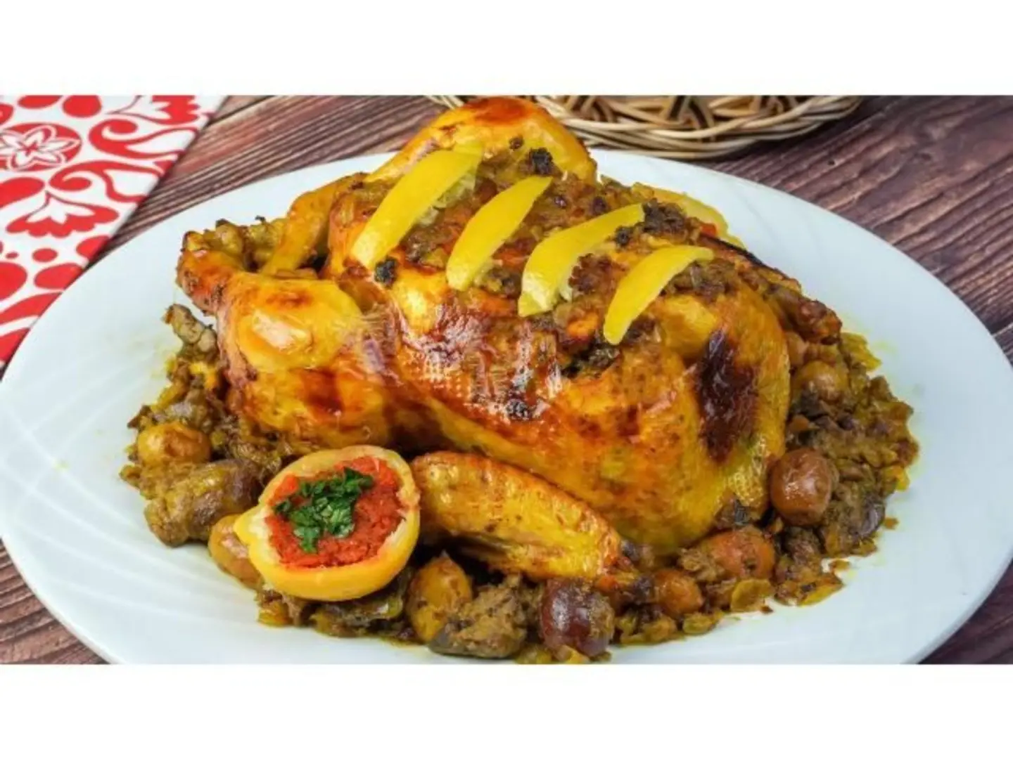 دجاج محمر ساكي - ربع دجاجة ساكي