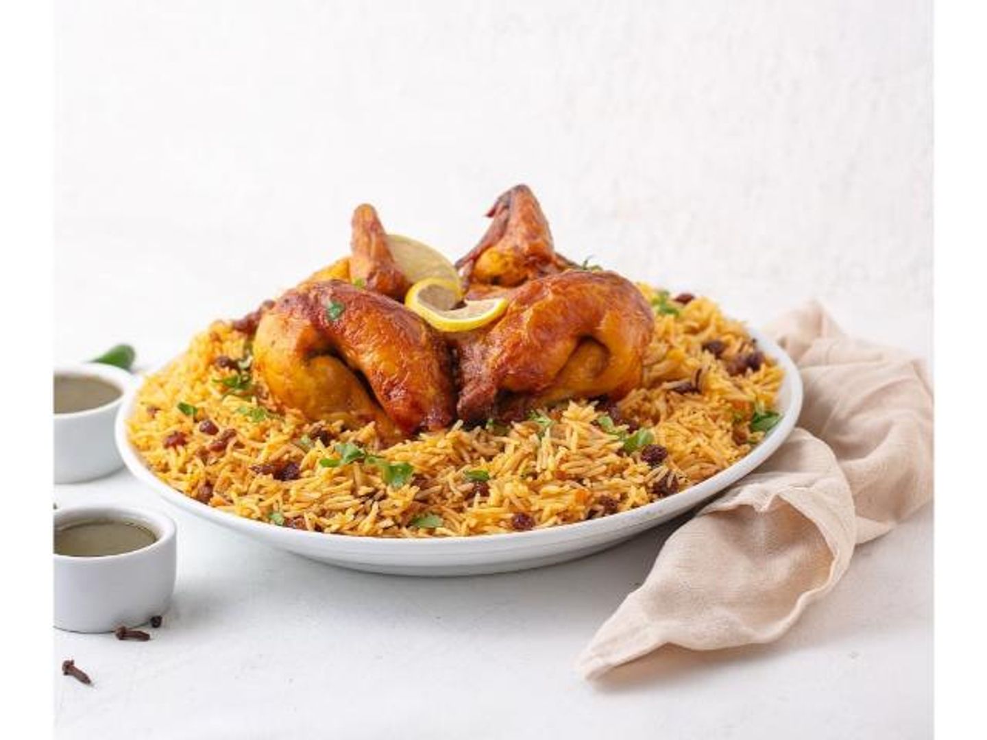 Grilled Chicken With Rice - Quarter Of A Chicken