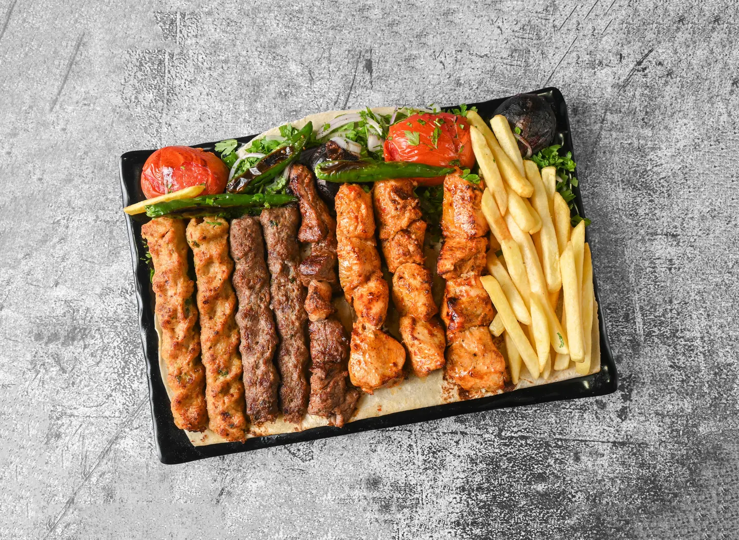 مشاوي مشكل لحم دجاج - لشخص واحد