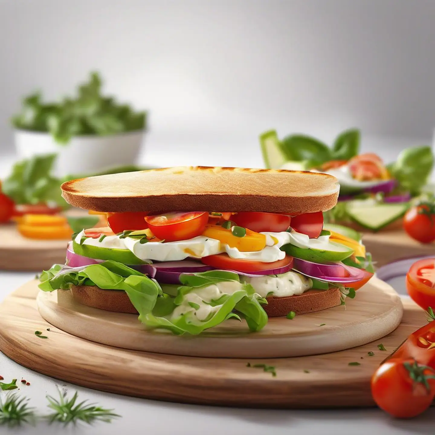 Halloumi Sandwich - Brown Vienna Bread