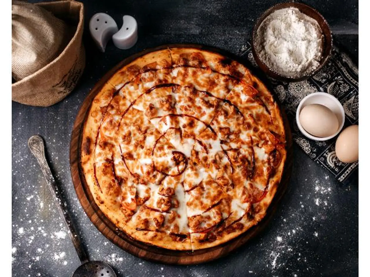 بيتزا باربكيو تشيكن - كبير