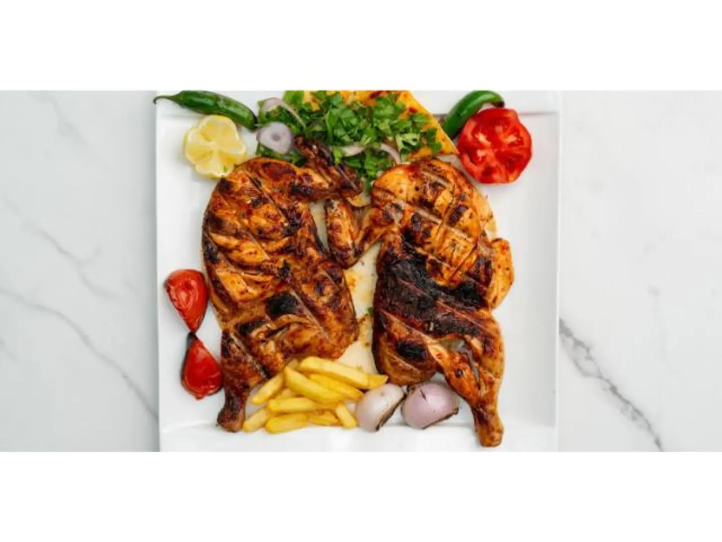 Grilled Chicken With Bread - Whole