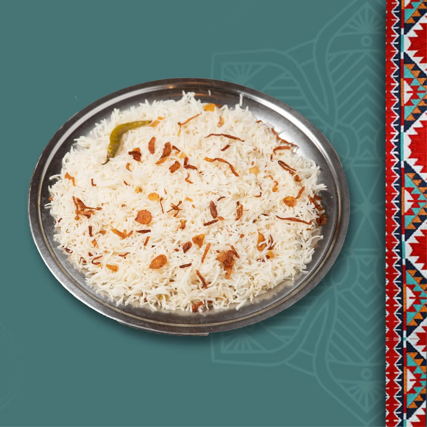 Plain American Rice - Half A Plate