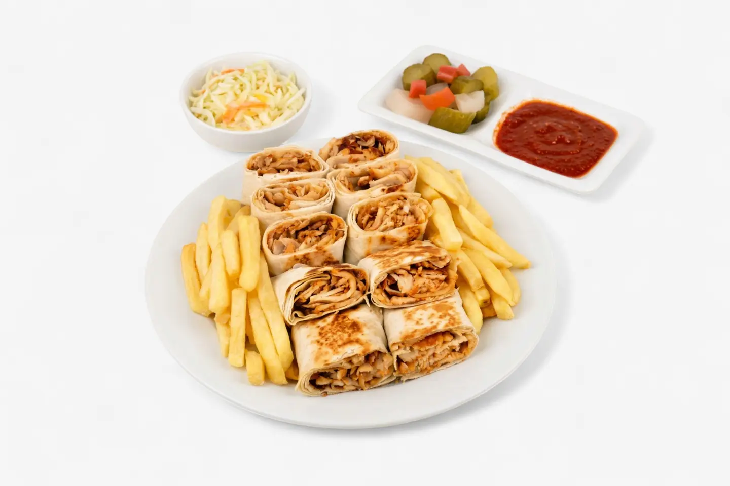 صحن عربي وسط  - مع جبن