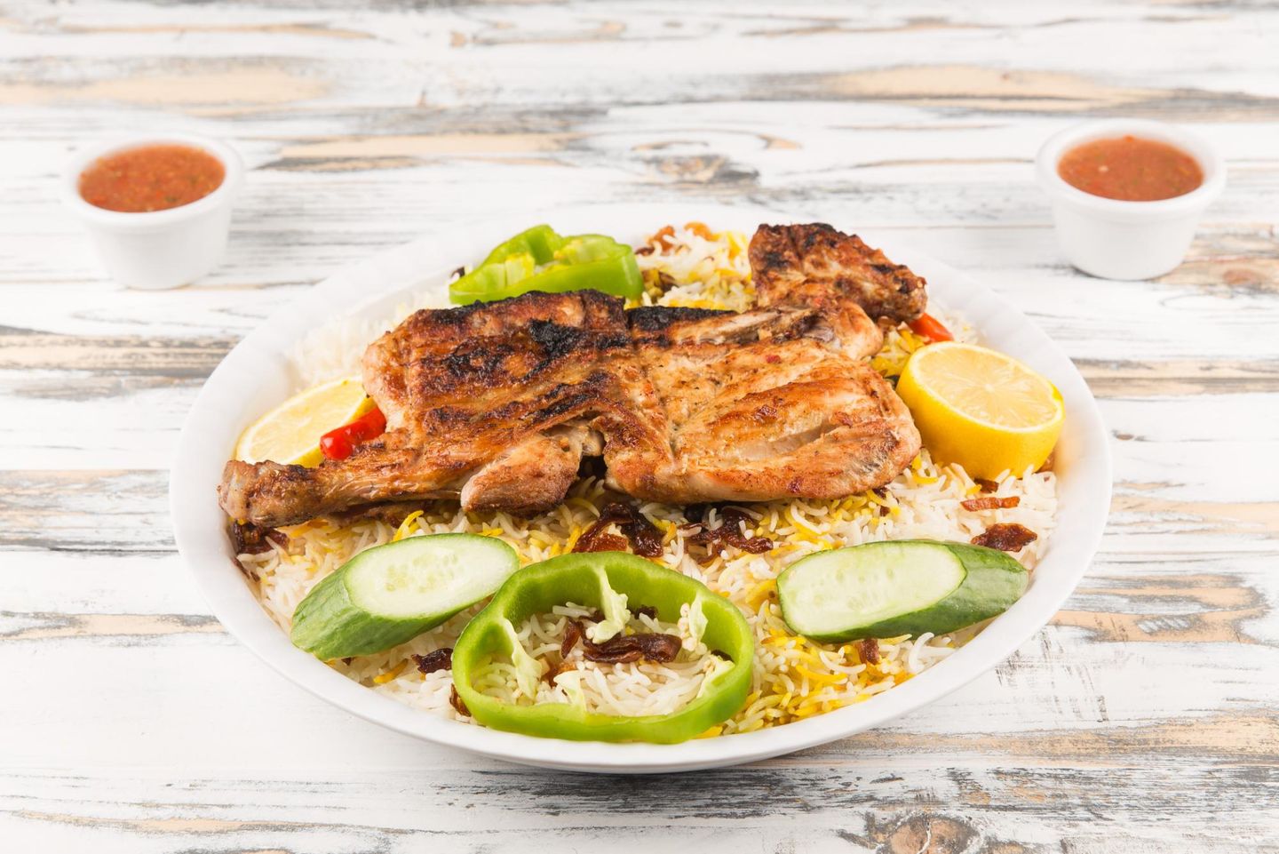 Charcoal Chicken Kabsa - Half A Chicken