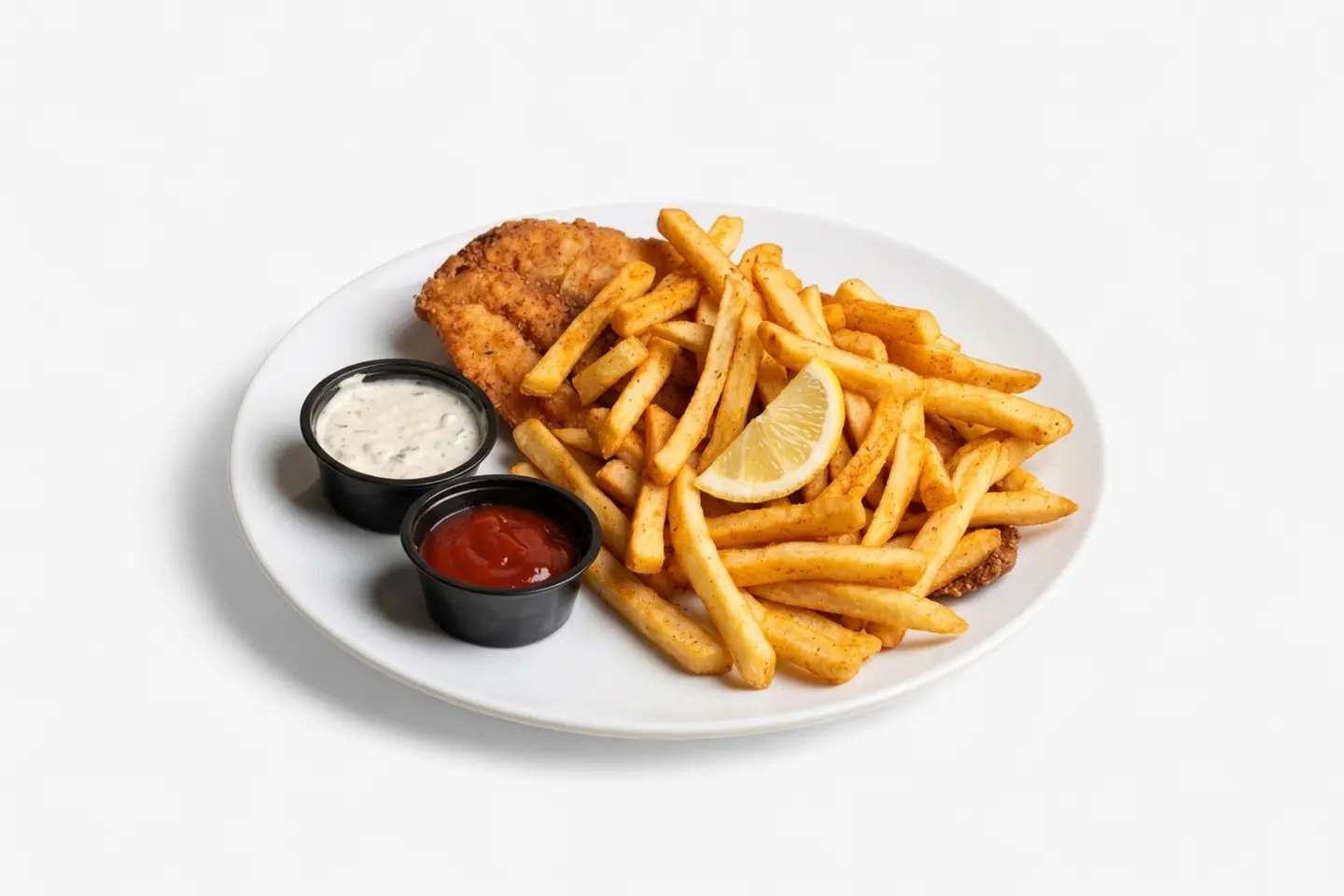 Fish And Chips Meal - Fish   Ships 1/2 Poertion