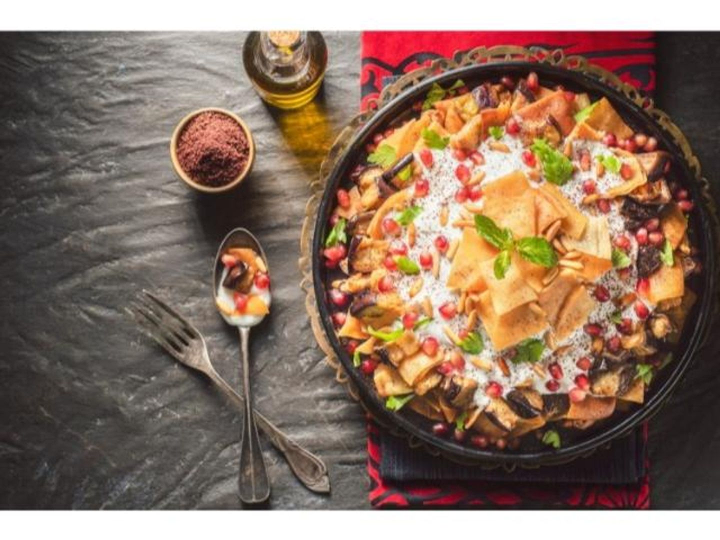 فتة باذنجان - 4 قطع