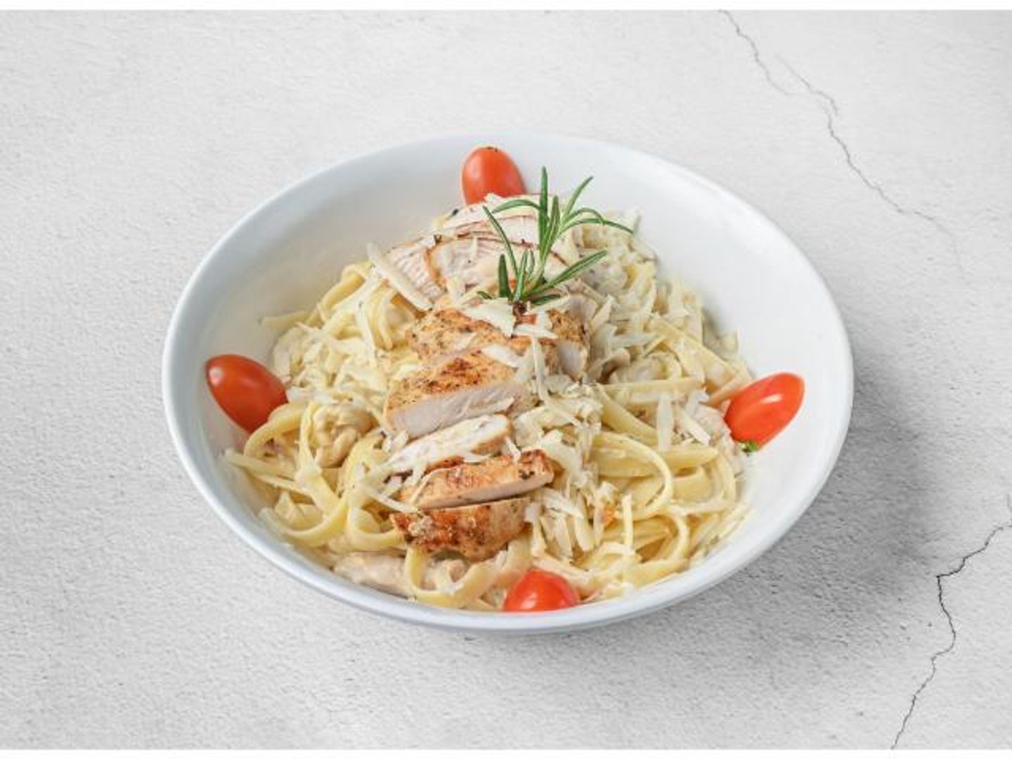 Fettuccine Pasta - Pasta Without Added Chicken
