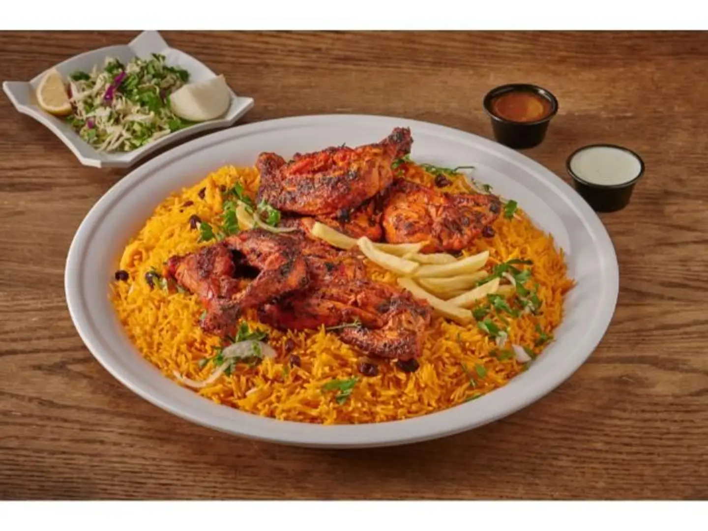 Charcoal Chicken With Rice - Half A Chicken
