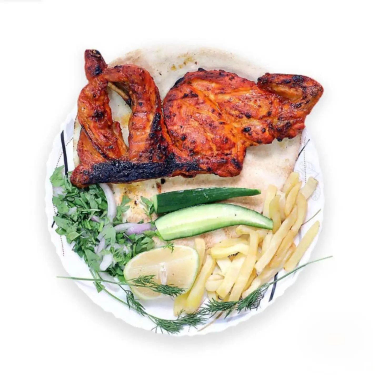 Plain Charcoal Chicken - Half A Chicken