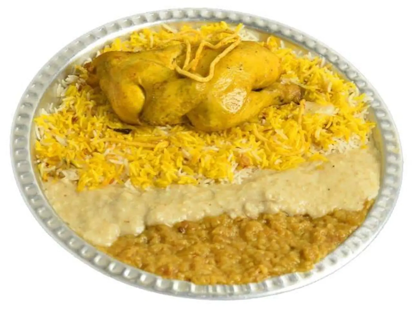 مظبي مثلوثة - نصف دجاجة