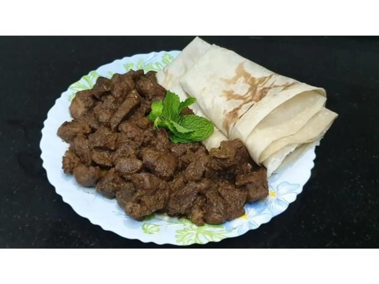 لحمة ضاني مقلي - عادي