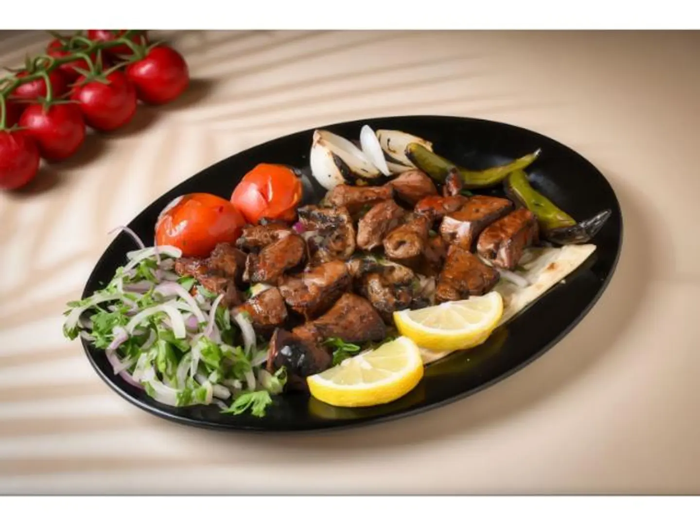 Grilled Lamb Hearts - For One Person