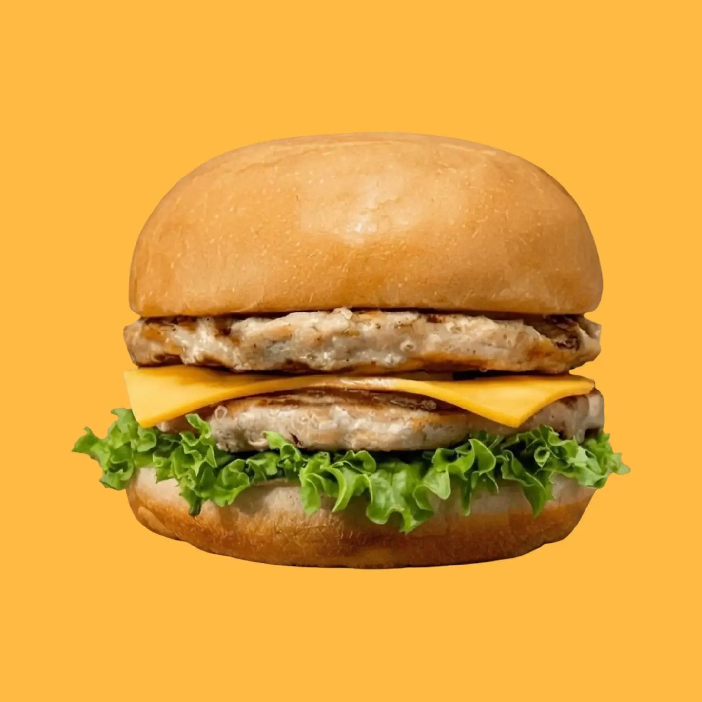 Double Chicken Burger - Regular