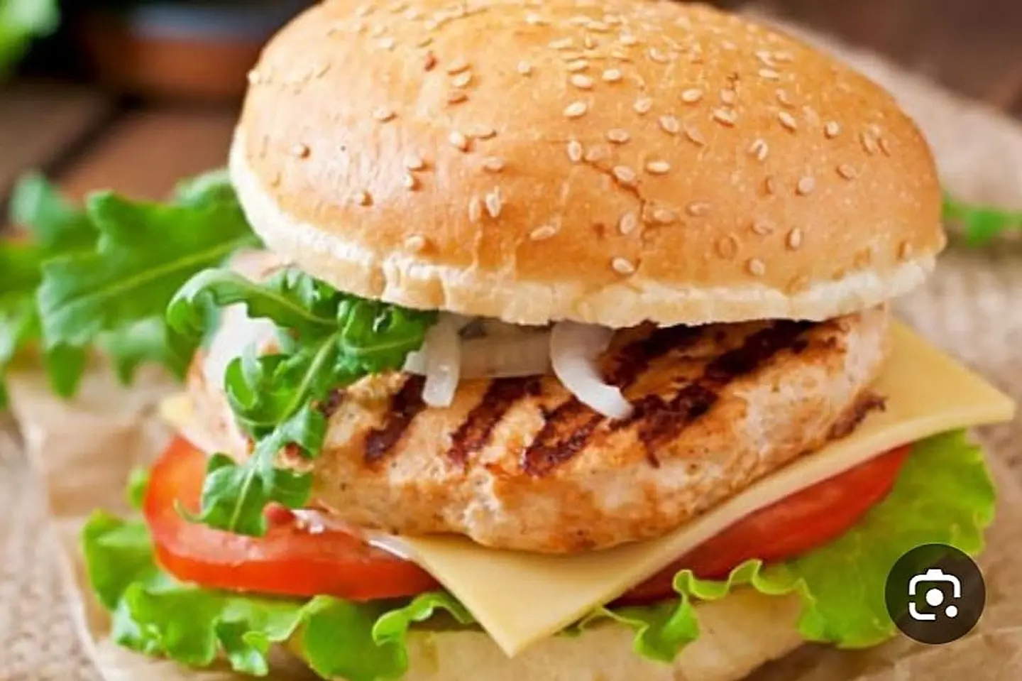 Grilled Chicken Burger - With Cheese