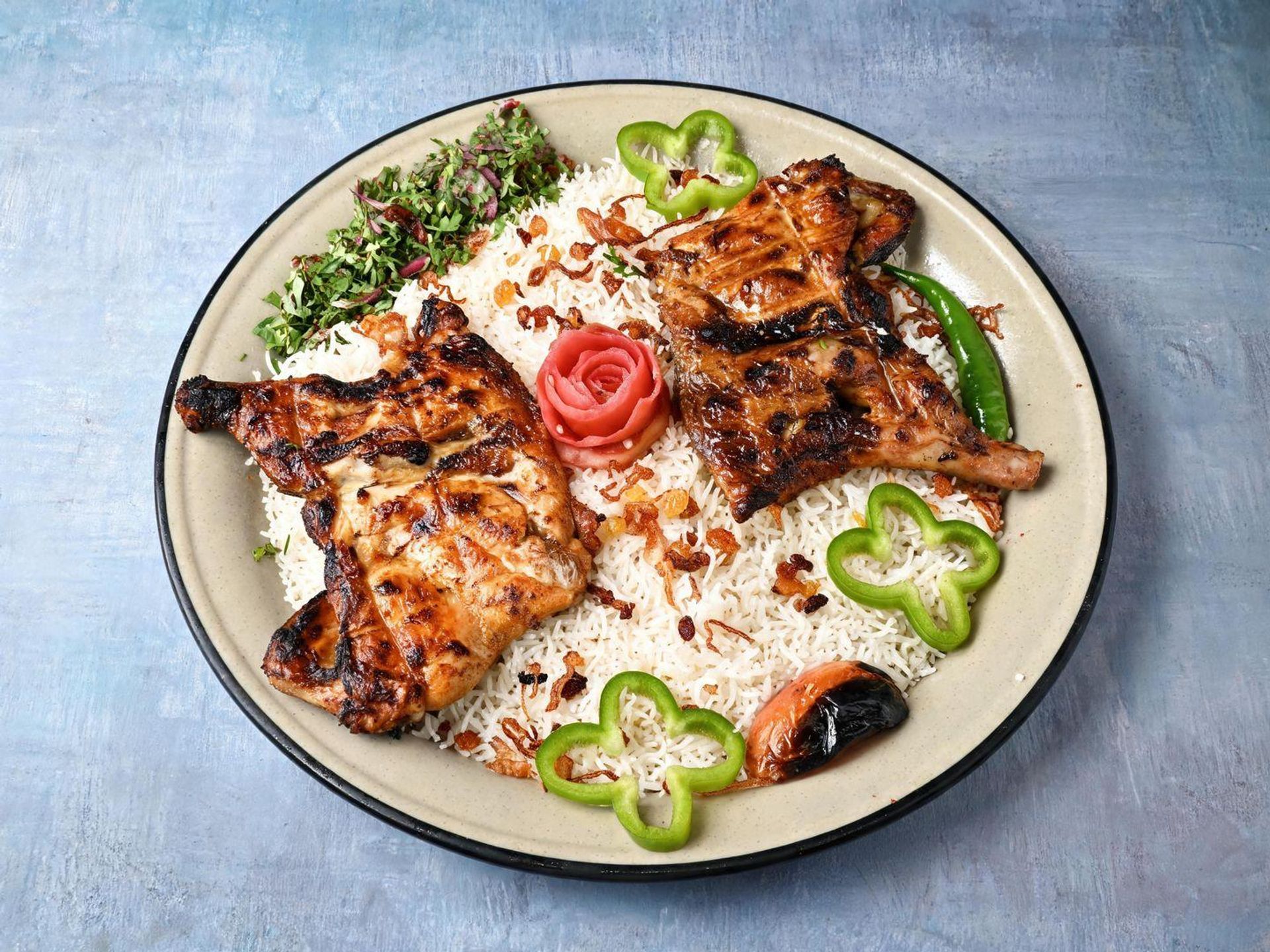 حبه فحم عادي مع الرز - نص حبه
