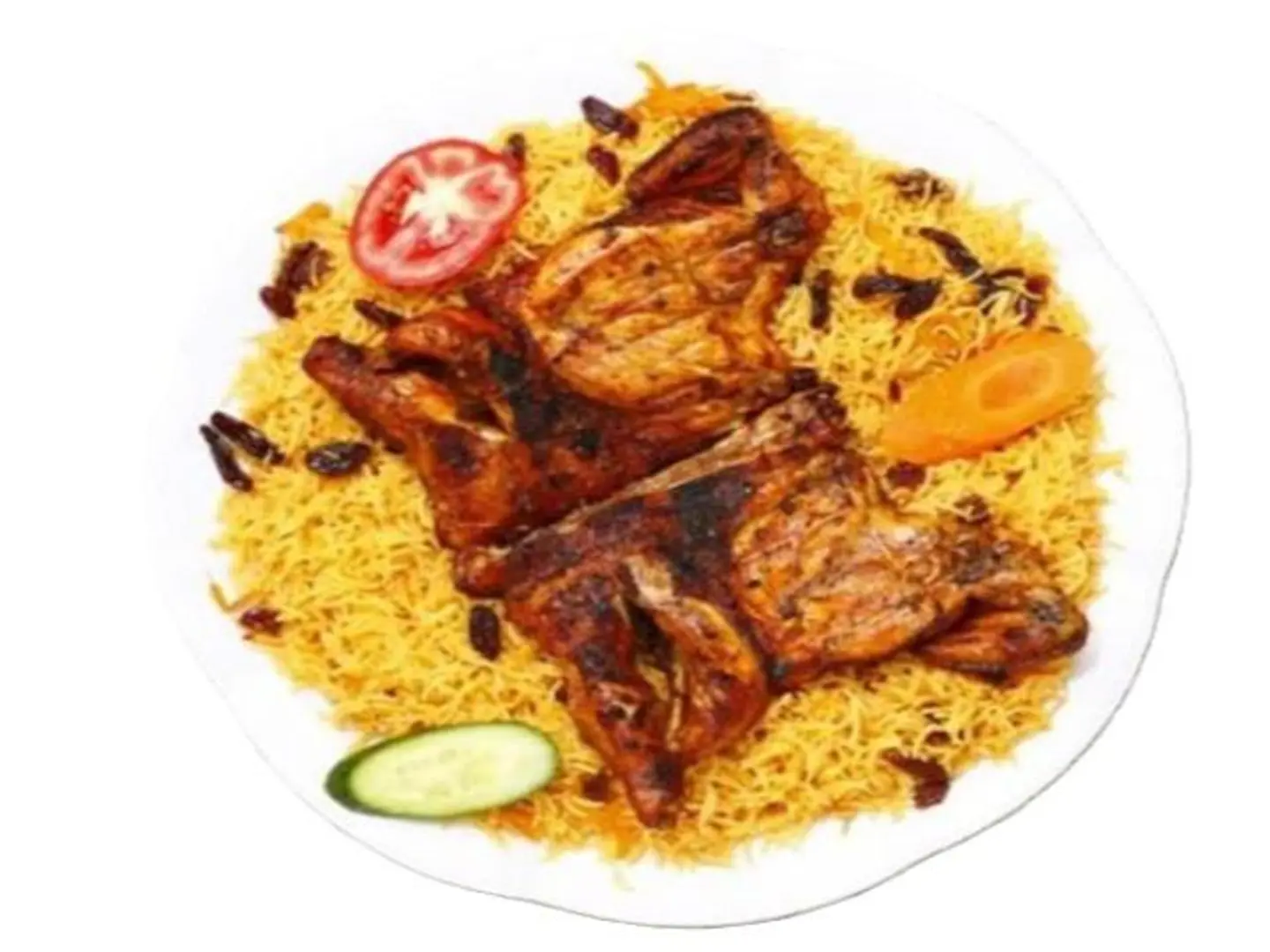 Charcoal Chicken With Rice - Half A Chicken
