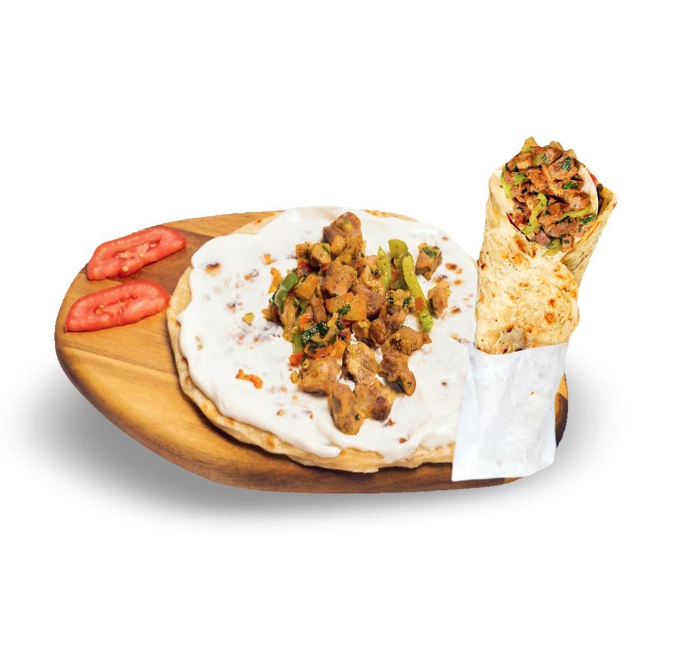 Chicken And Cheese Chapati - Bread