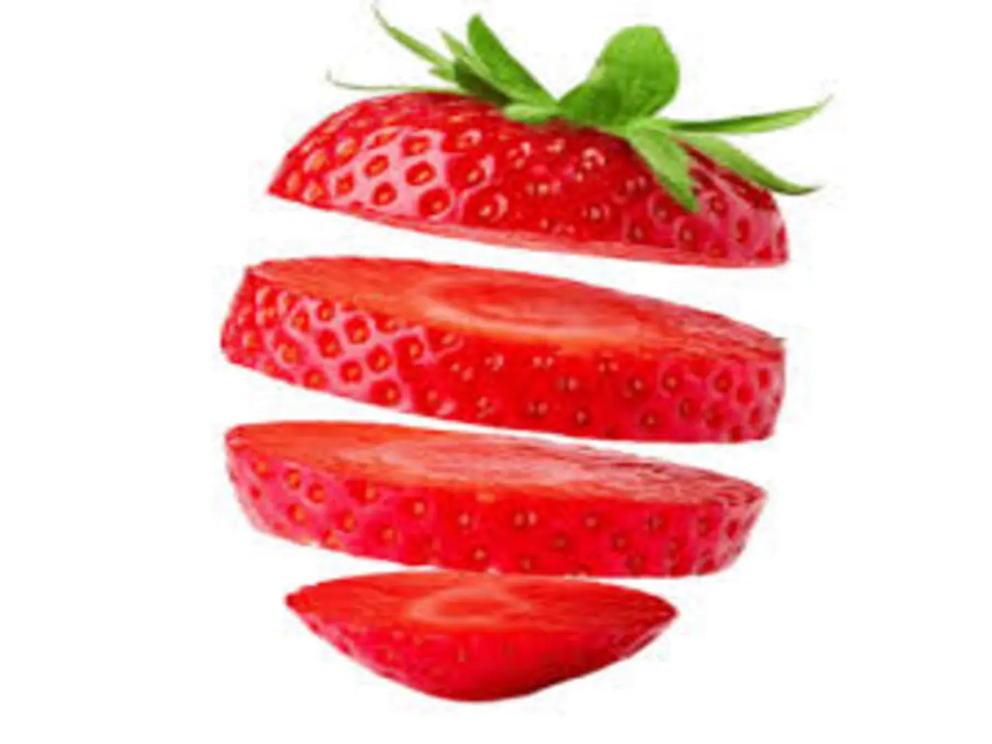 شرائح فراولة - وسط