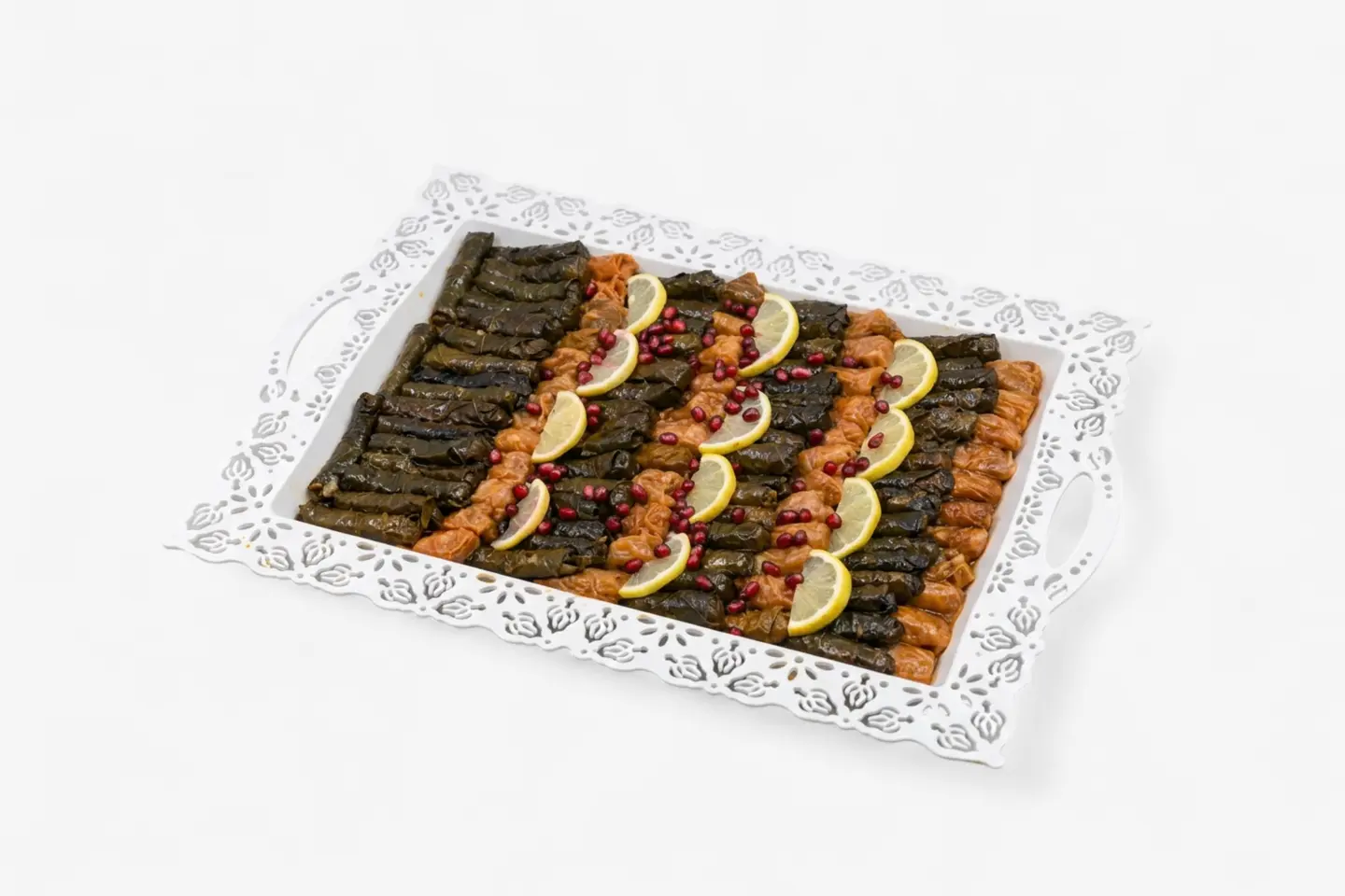 Grape Leaves For Hosting - Plate Of 100 Pieces