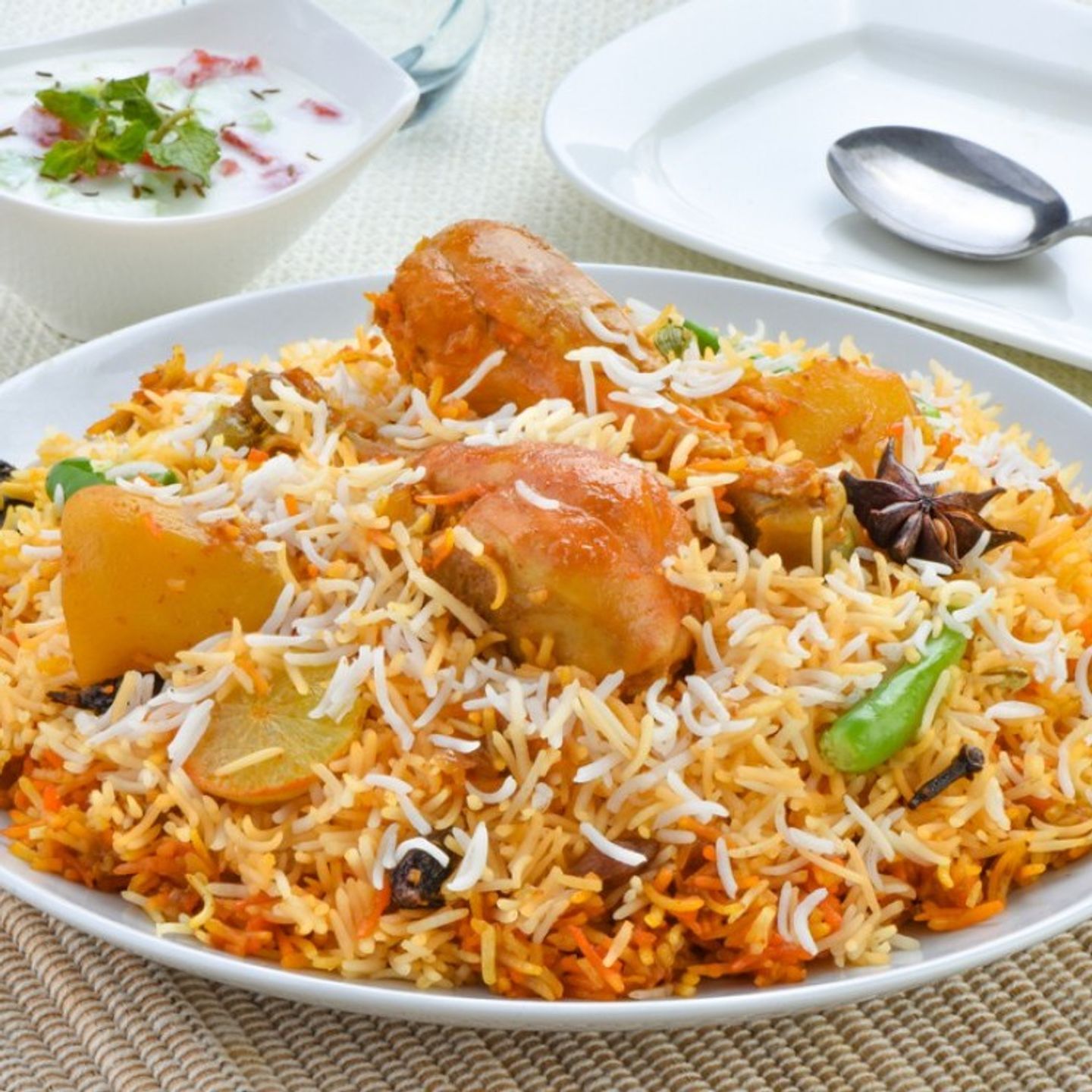 دجاج برياني - نصف