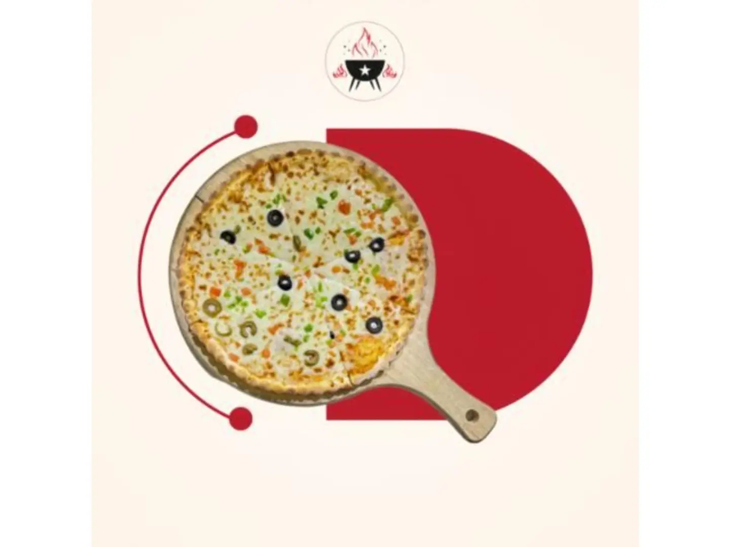 Vegetable Pizza - Medium