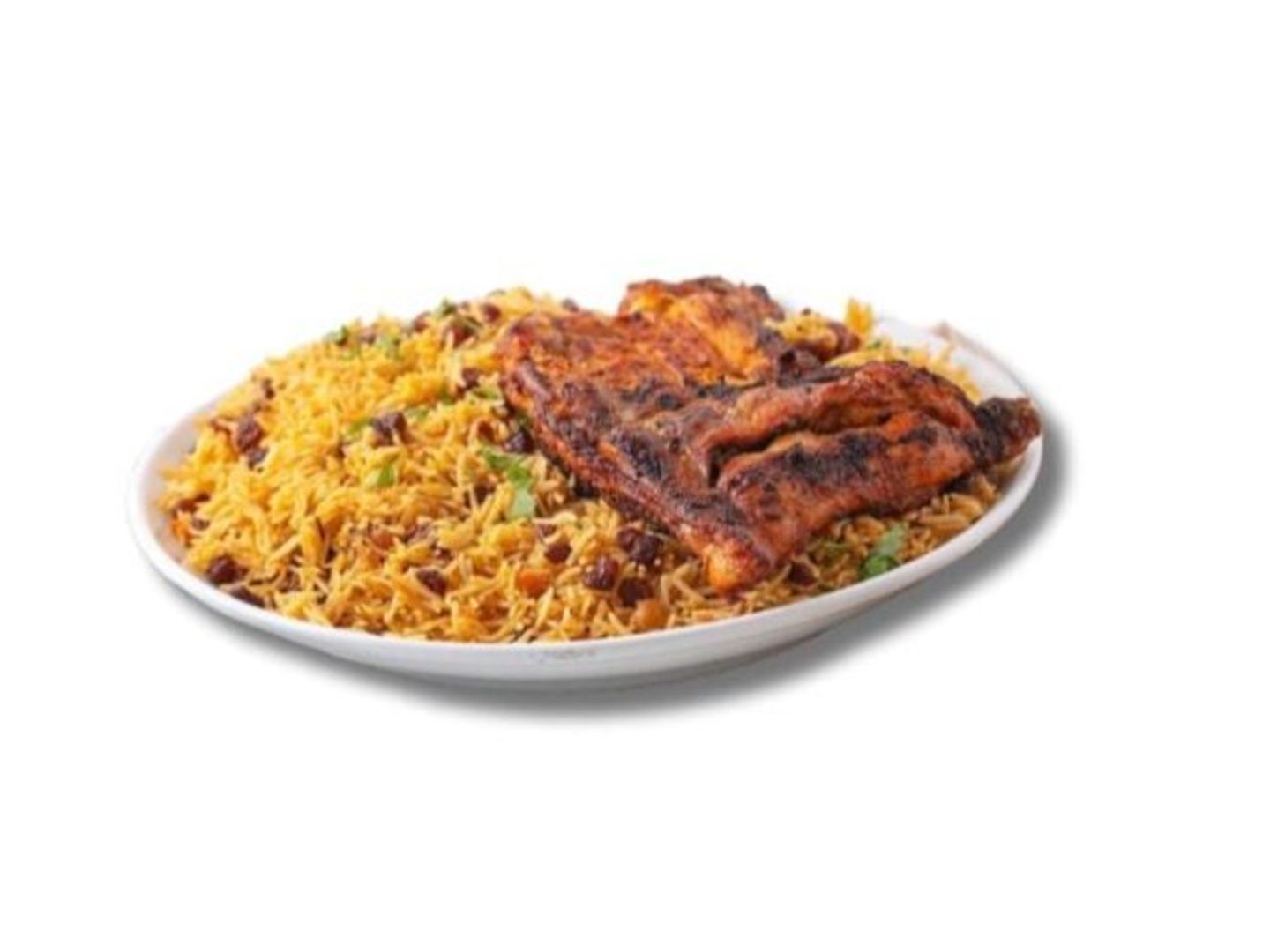 Half Charcoal Chicken - Plain Without Rice