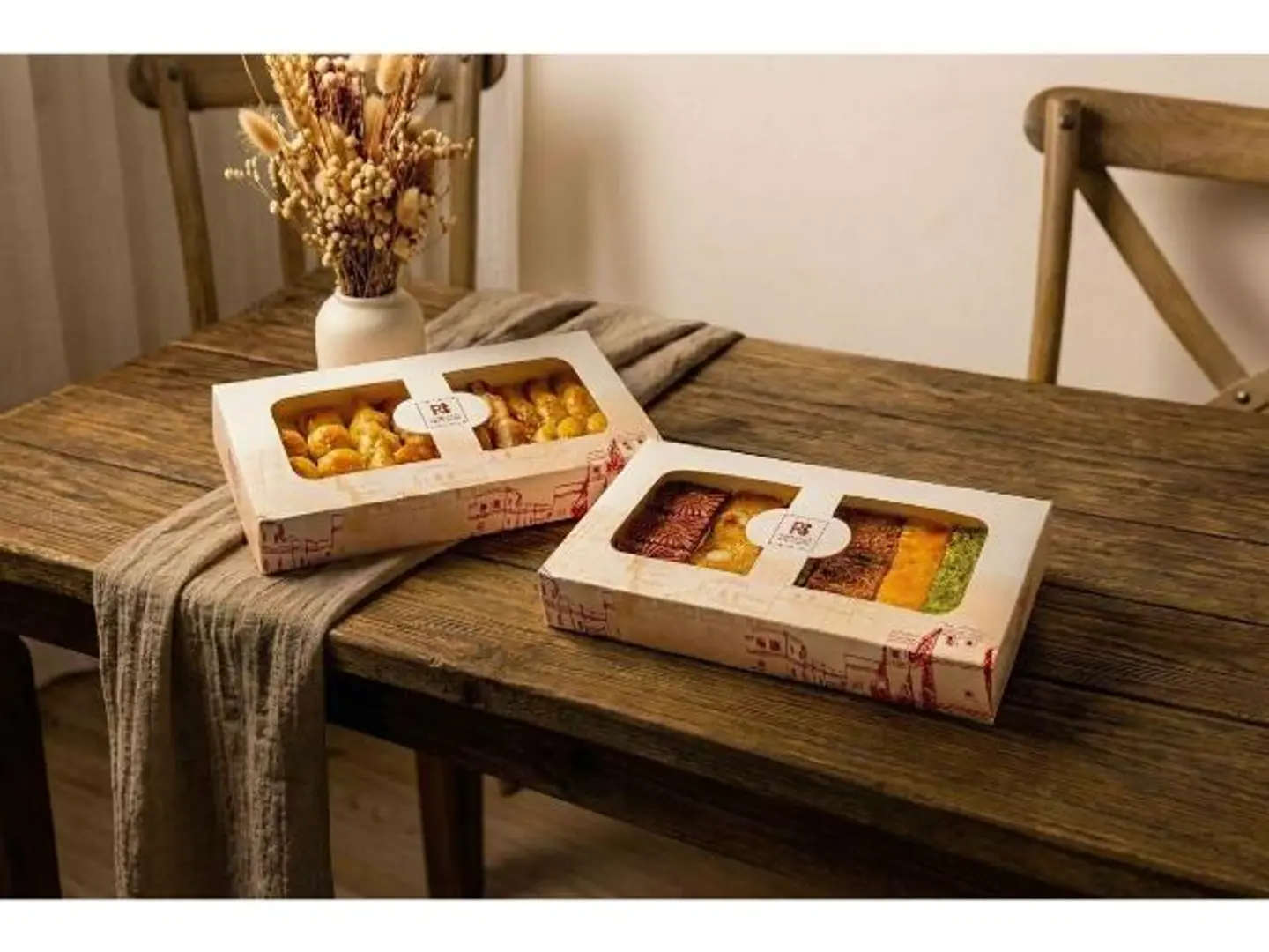 Mix Basbousa & Mix Oriental Sweets - 1 Kg