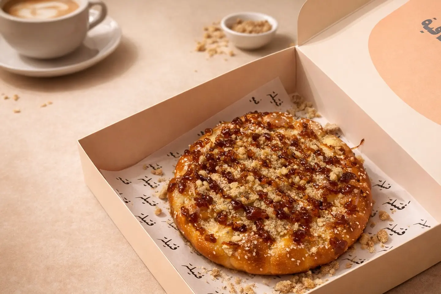 خلية بالبيكان والكراميل - صغير