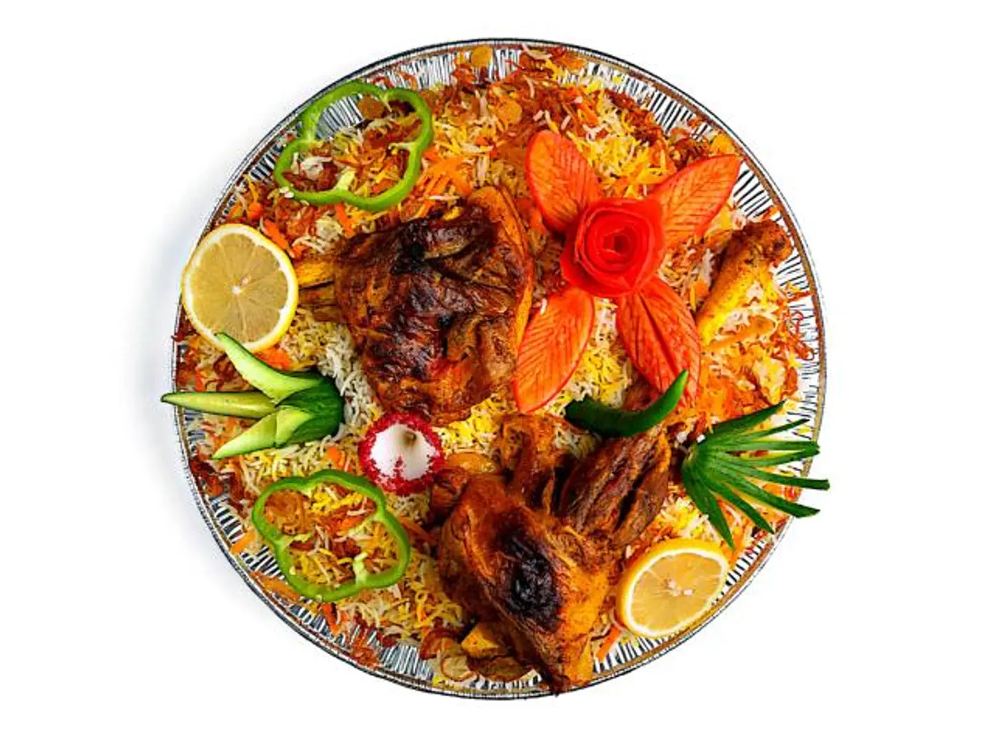 Mandi Chicken With White Rice - Small